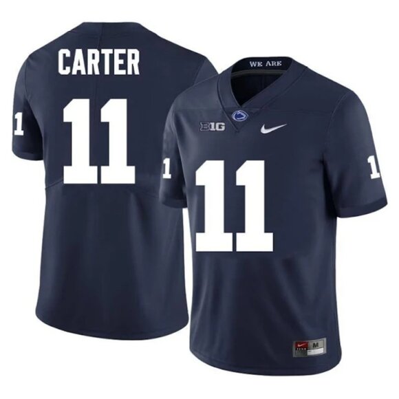 Mens Youths Kids Womens 11 Abdul Carter Navy Stitched Jersey